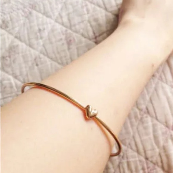 Justine’s Chic Boutique Jewelry - 💛 Gold Dipped Heart Bangle 💛